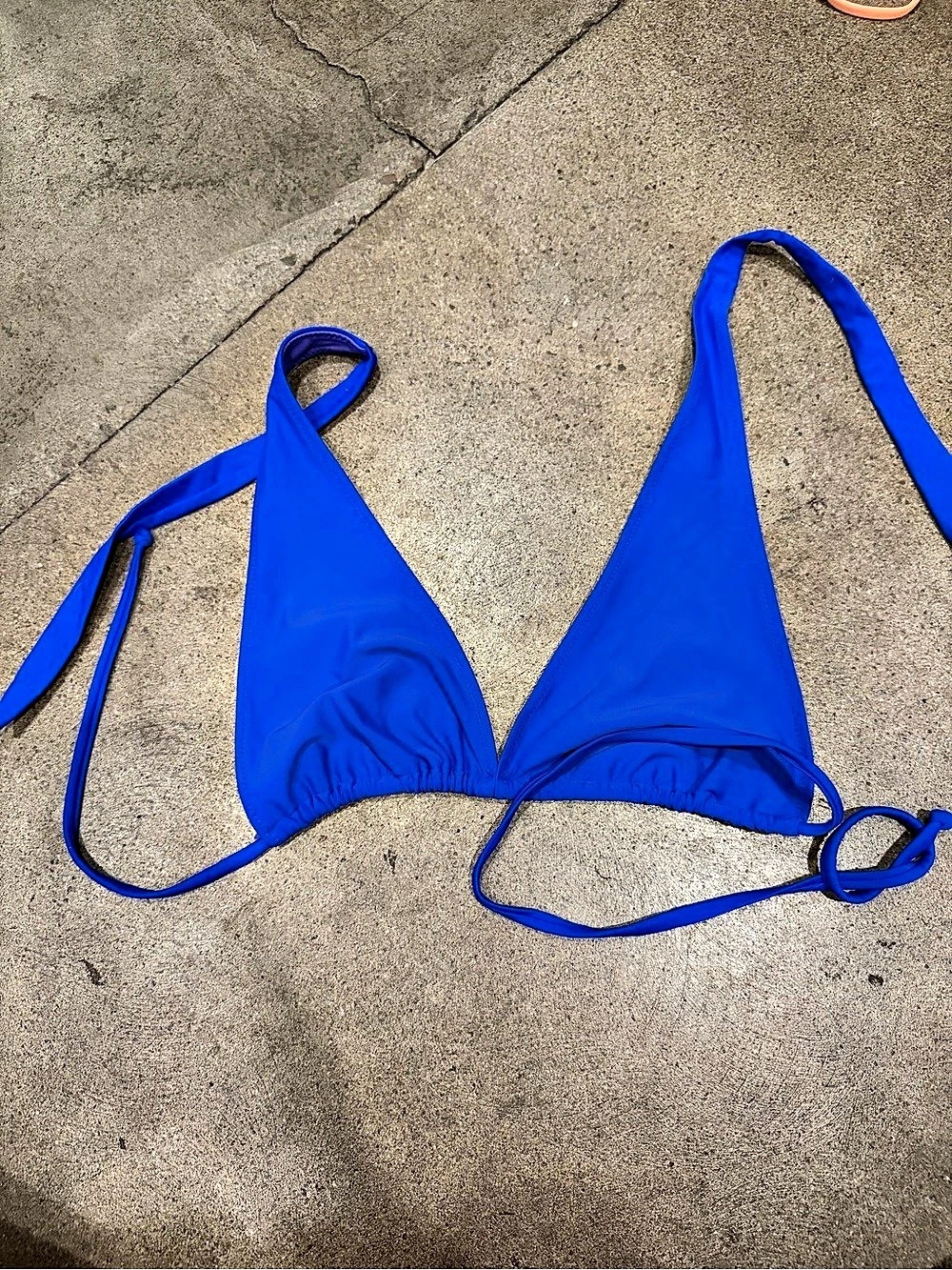 Blackbough Triangle Bikini Top in Blue & Purple